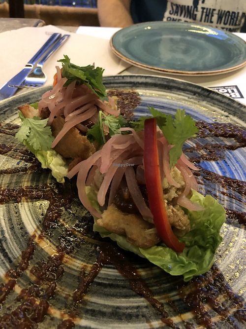 Ssamjang appetizer  at Bon Lloc in Mallorca