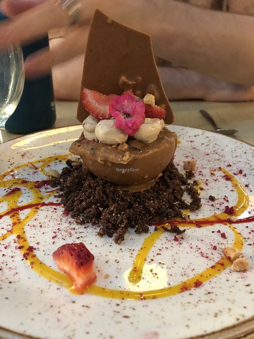 The most fantastic hazelnut dessert you will ever have the good fortune to taste at Bon Lloc in Mallorca