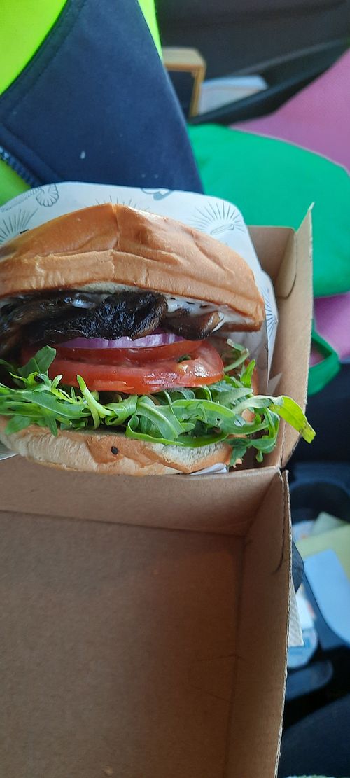 Mushroom Burger at Soul Burger in Newtown