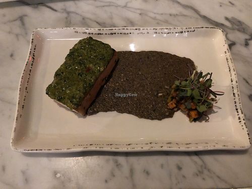 Grilled tofu with roasted eggplant sauce at Fancy Radish in Washington