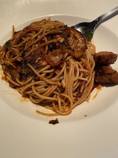 Spicy Beyond Sausage Pasta  at Yard House in Springfield