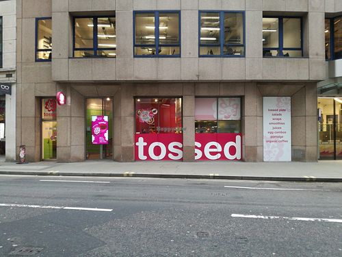 Outside at Tossed - Aldgate in London
