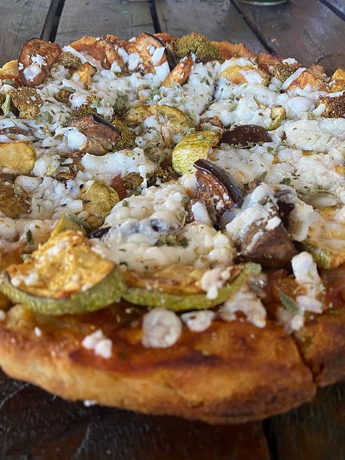 Vegan Sweet Potato Pizza at Mi Vegano Favorito in San Jose Del Cabo