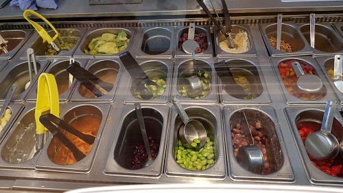 Ingredients at Tossed - Broadway in South West London