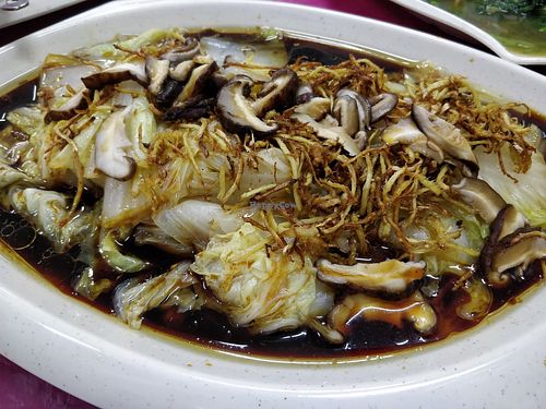 Chinese cabbage with sliced ginger 姜丝长白菜 at Variety Vegetarian in Yong Peng