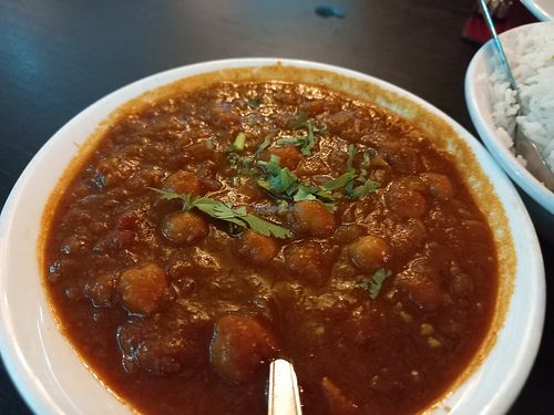 Chana masala at Flavours by Kumar in Ramsgate