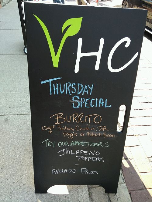 Daily specials vary at The Vegan Hippie Chick in Welland