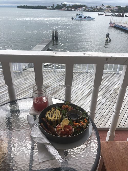 Great view and even better food  at Martha's Cafe Belize in Belize City