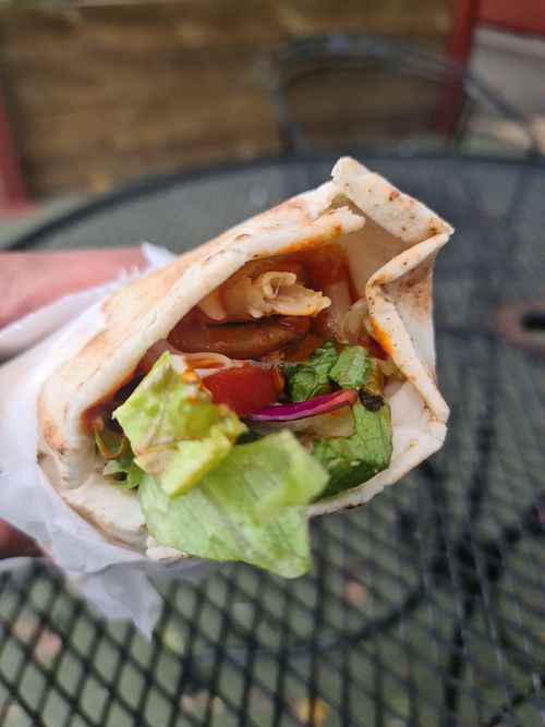 Vegan chicken kebab at Laziko Kebabs & Gozleme in Margate
