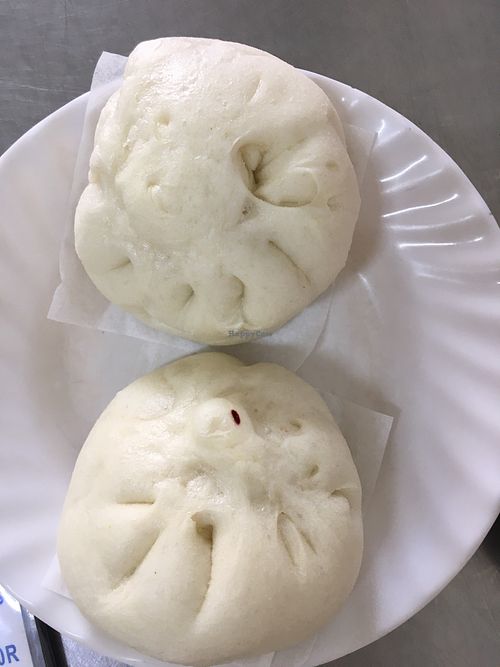 Sweet and salty bao  at Ahaa Boer Vegetarian Food in Battambang