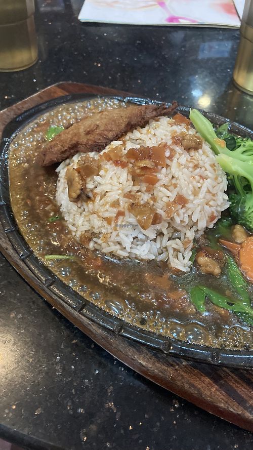 Vegan tapanyaki  at Monorom Garden in Battambang