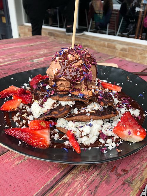 Pancakes at The Vegan Shack in Richmond