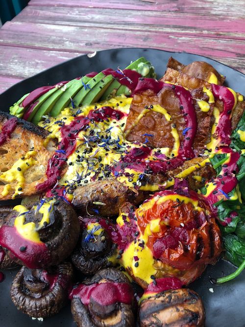 Big breakfast  at The Vegan Shack in Richmond