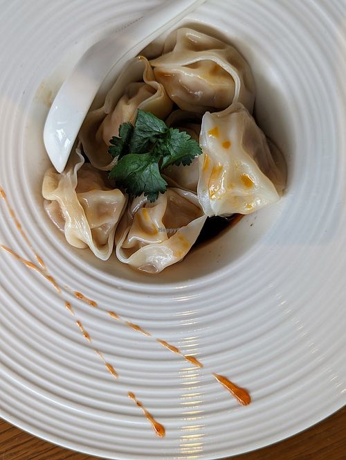Steamed mushroom and corn dumplings at Empress in Central Singapore