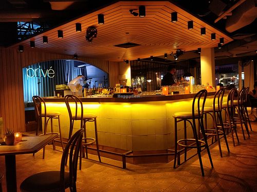 Bar counter at Prive - Clarke Quay in Central Singapore