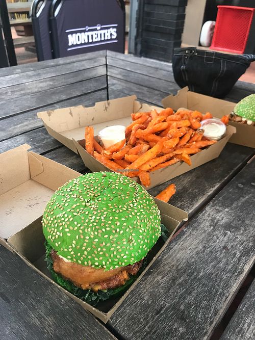 Kale Burger at VeganBurgz in Fortitude Valley