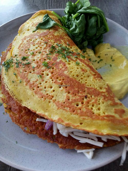 Vegan omelette - AMAZING!!! at Suburban West End in South Brisbane