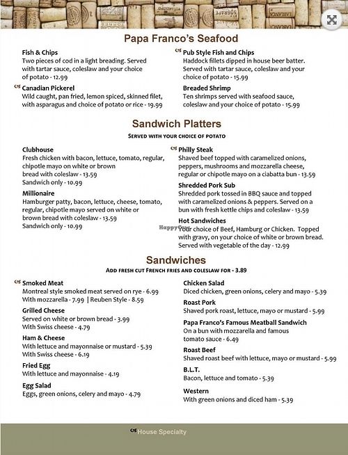 Papa Franco's Restaurant - 4 at Papa Franco's in Kapuskasing