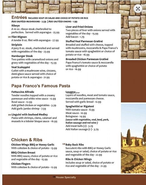 Papa Franco's Restaurant - 3 at Papa Franco's in Kapuskasing