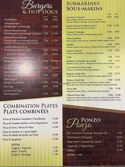 Combination at Chez Lizette in Kapuskasing