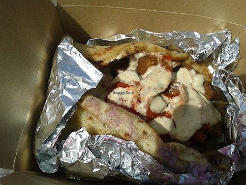 Seitan kebab at The Green Guerrilla Deli in Durham