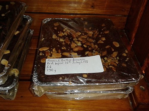 Peanut butter brownie at The Green Guerrilla Deli in Durham