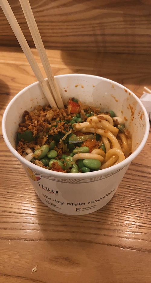 korean stir fry noodles   at Itsu - Neal St in London