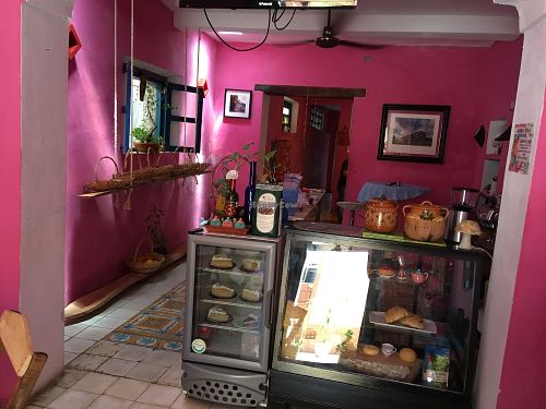 Front desk at Yutsil Cafe Boutique in Valladolid