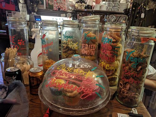 Sweet desserts at Le Pub in Newport