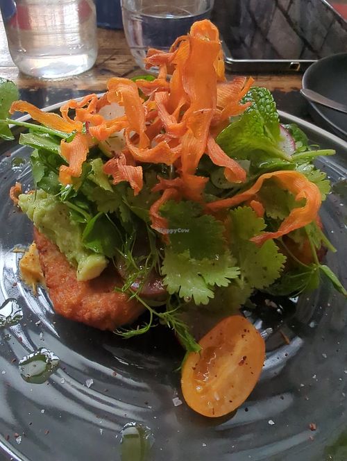 sweet potato hash at Red Bean Coffee Roasters in Preston