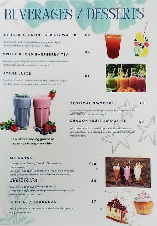 Beverages at The Reizod Vegan Experience in Columbia