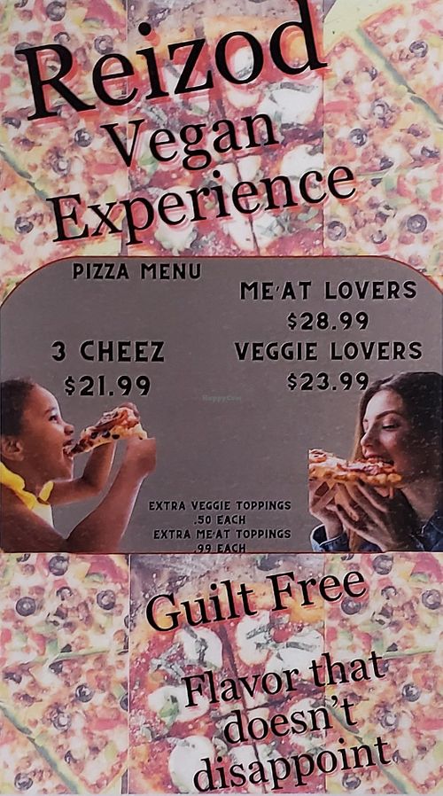 Pizza at The Reizod Vegan Experience in Columbia