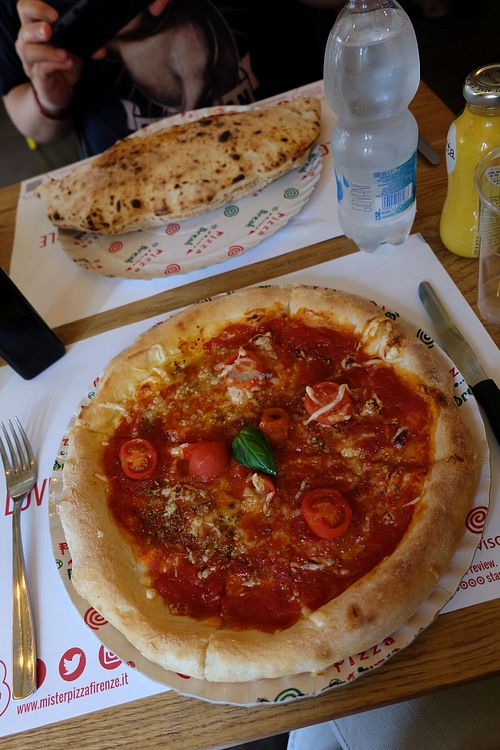 Gluten free pizza at Mister Pizza - Duomo in Florence