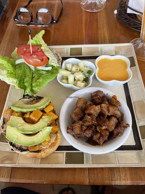 Juan’s vegan Sandwich   at Iguana Juan's in San Pedro