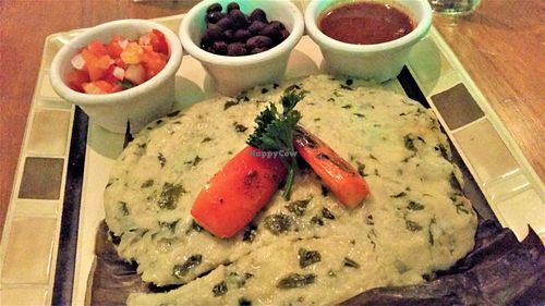 Chaya Vegan Tamale at Iguana Juan's in San Pedro