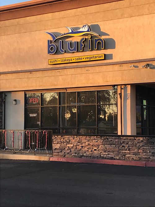 Entrance to bluefin at Blufin Sushi in Fresno