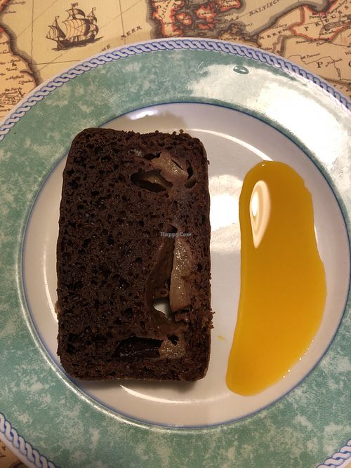 Bizcocho de cacao y pera  at Sarasate in Pamplona