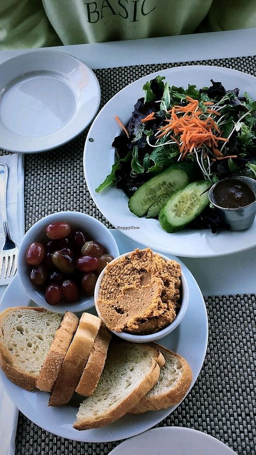 ";Small"; cashew cheese plate at Flore in Los Angeles