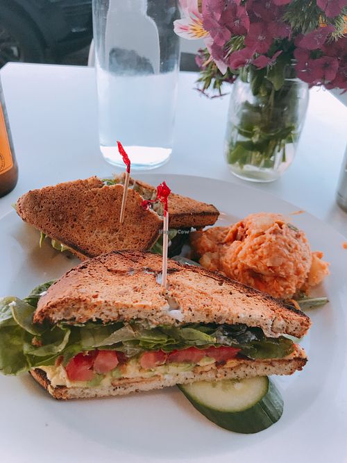 btla sandwich  at Flore in Los Angeles
