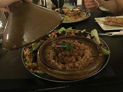 Tajine Curry vegano. at La Taberna Farfalla in Carboneras