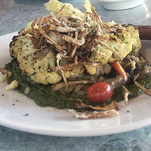 Cauliflower Steak at Clayton's Siesta Grille in Sarasota