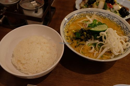Soup and rice at Little Spice in Kanazawa
