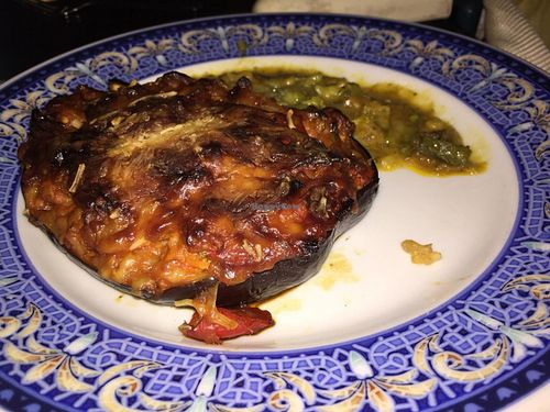 Eggplant dish at La Lluna in Valencia