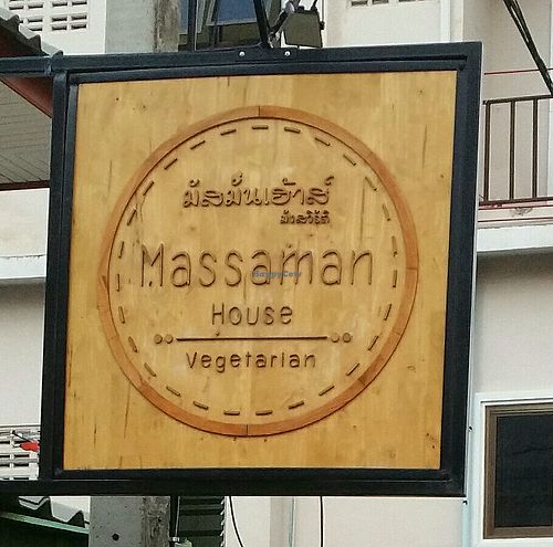 street signage at Massaman House in Chiang Mai