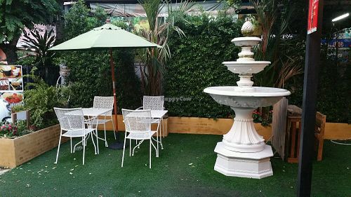 outside seating at Massaman House in Chiang Mai