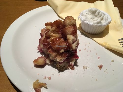 Raspberry doughnut pie. It's as hard to eat as it is to photograph.  at The Bayberry in Swindon
