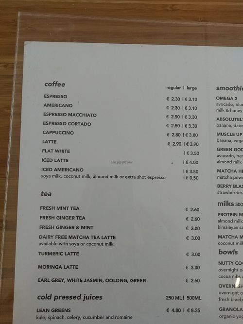Coffee & tea at Juice Lab in Amsterdam