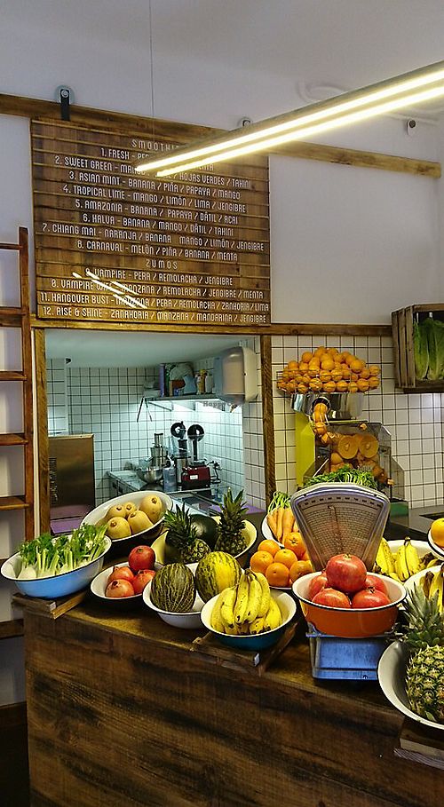 Interior (from social media)  at Adamah Juice Bar in Barcelona