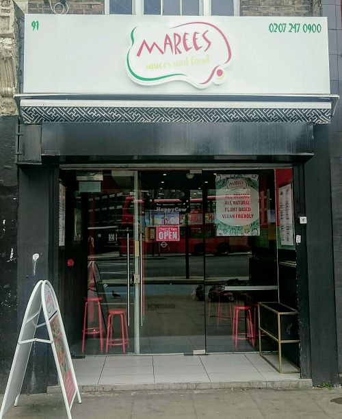 Maree's cafe  at Marees Sauces and Food in London