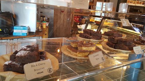 Cakes at Grano in Manchester